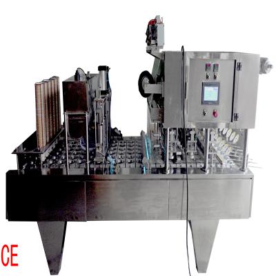 China BG60-4 Automatic Beverage Box Jelly Cup Plastic Beverage Filling And Sealing Machine for sale