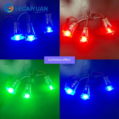 China LANDSCAPE Smart led bulb string 12V RGB color pixel remote control non-waterproof led light for home decor for sale