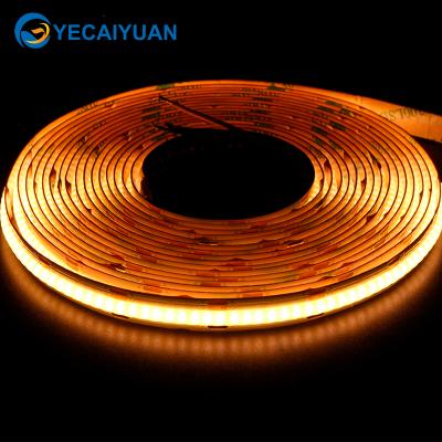 China LANDSCAPE 608 LED cob led strip ce rohs 12v double light white flexible white 2700k+6000k cob led strip for sale