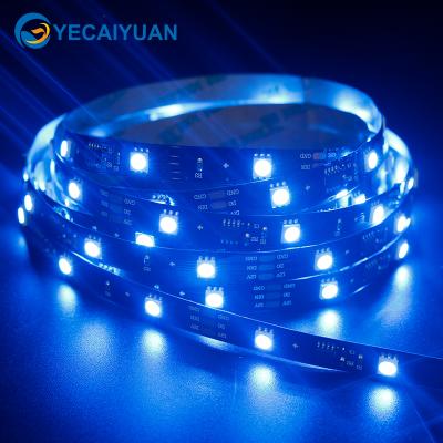 China LANDSCAPE 30 LED WS2812B programmable WS2811 sm16703 led flexible strip with black pcb led strip light for sale