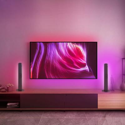 China 2PCS LANDSCAPE Flowing Light Bar Bluetooth APP Smart Ambient LED Control Light Bars For Entertainment PC TV Room Decoration for sale