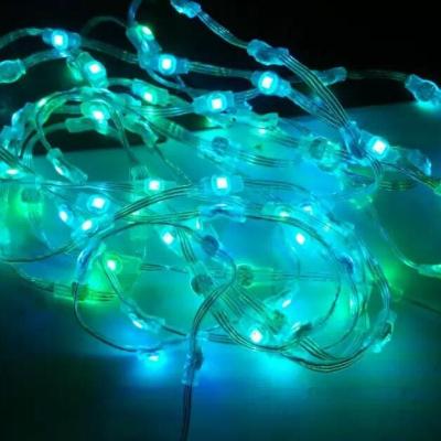 China Bar/hotel/renovation project 2811 pixel led bulb string, sm16703 3D programmable led dot bulbs for bar/hotel decoration for sale