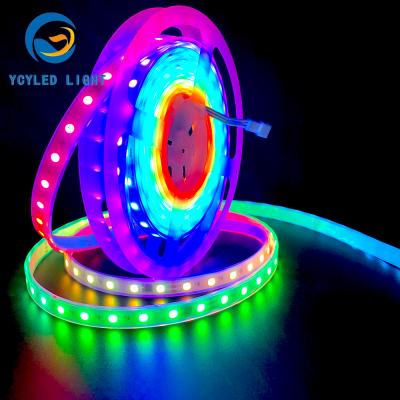 China Bar / Hotel / Programmable Led Strip Pixel RGB Project SM16703 ws2811 24V 60leds Digital Led Strip 24V Affordable RGB Led Strip For Cars for sale