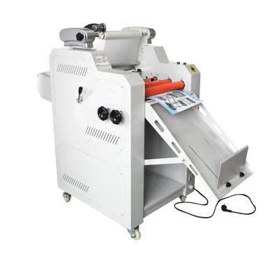 China (FM-390G) Full Auto Feeding and Automatic Cut Double Side Laminating Cold and Hot A3 Roll Laminator for sale