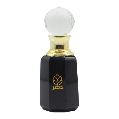 China Crystal Black Perfume Bottle Manufacturers Crystal Perfume Bottle Oil Fragrance Refill Attar Crystal Perfume Bottles for sale