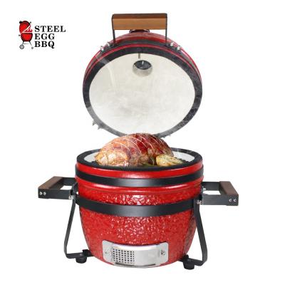 China Adjustable Size SEB KAMADO Wooden Cocktail Smoker BBQ Charcoal Grill Oven for sale