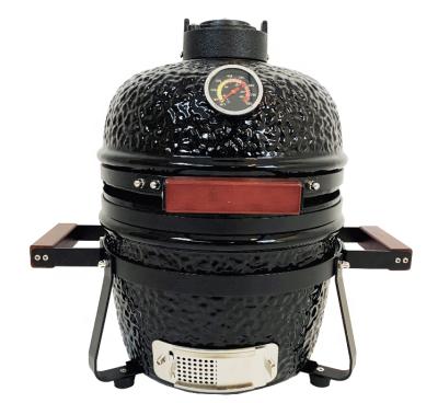 China Size SEB KAMADO Charcoal BBQ Grill Mini Kamado Adjustable Porcelain Grill Ceramic Kamado Grill for sale