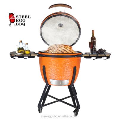 China Size SEB KAMADO kamado indoor outdoor black bastard pizza parrillas adjustable ceramic bbq grill for sale for sale