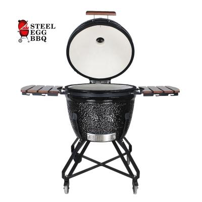 China XXL 66cm BARBECUE/SEB KAMADO EGG size ceramic charcoal grill bbq manufacturer purchase adjustable STEEL outdoor barbecue grill for sale