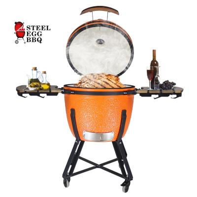 China Adjustable Size SEB KAMADO Large Size BBQ Grill 23.5 cm XL Inch 60 cm XL Joe BBQ Japanese Kamado Orange for sale