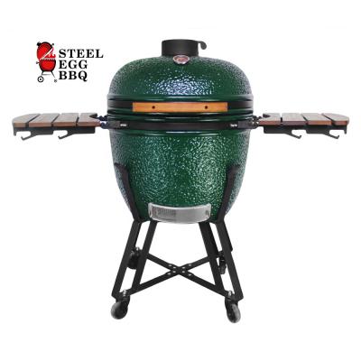 China Adjustable Size SEB KAMADO 13 16 18 21 23 24 29 Inch Large Grill Ceramic Green Kamado Chicken Asador BBQ Grills for sale