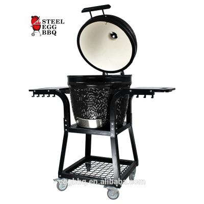 China Adjustable Height STEEL EGG BARBECUE/SEB KAMADO 22 Inch Charcoal Grill Barbecue Stainless Steel Duct Rotary Bottom Smoker for sale