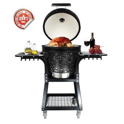 China Adjustable Size 2020 SEB KAMADO / STEEL EGG BARBECUE 22 inch Rotary Charcoal Grill BBQ Smoker for sale