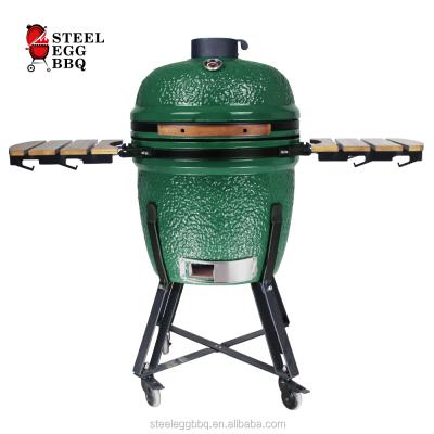 China Adjustable size SEB KAMADO/BBQ EGG kamado indoor outdoor black bastard pizza ceramic STEEL barbecue grill for sale for sale