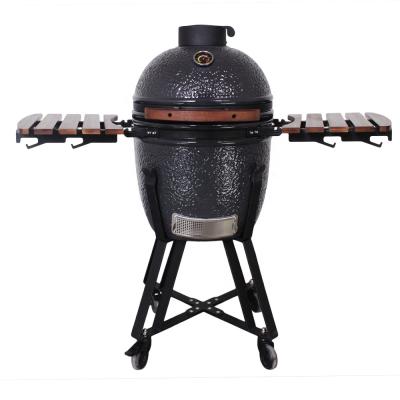 China Adjustable Size SEB KAMADO STEEL EGG BARBECUE/18 Inch Ceramic Oven Machine Egg Shape Charcoal Grill Functional Cooking High Quality Smoker for sale