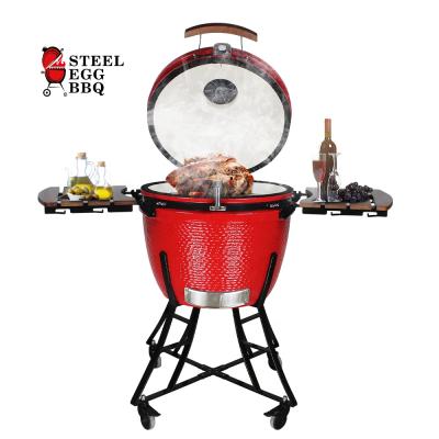 China Adjustable size SEB KAMADO 23.5 keramische barbecue barbeque Europe keramische barbeque Europe garden grill red camodo stainless bottom kamodo bbq grill for sale