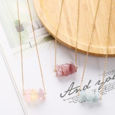 China FASHIONABLE Tasty Personal Gemstone Crystal Healing Necklace Jewelry For Raw Mother's Gift for sale