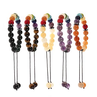 China CLASSIC 10 Millimeter 7 Chakra Stone Bracelet, Crystals Healing Stones Bracelet for sale