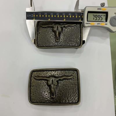 China Bull Head Belt Buckle Hardware Anti Scratched Normal Plating for sale