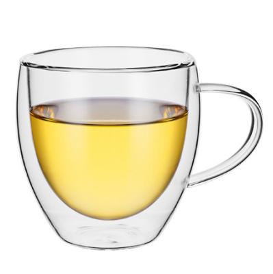 China Amazon Drinkeare Borosilicate Double Wall Glass Tea Cups Viable Glass Bottle Coffee Glass Cups Coffee Mugs for sale