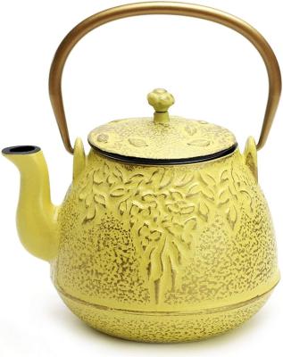 China China Sustainable Cast Iron Teapot Good Quality Chinese Thick Cast Iron Teapot With Laser Logo On The Bottom Of The Teapot for sale