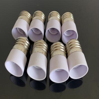 China White E14 Screw Converter To White Plastic E27 Holder Bulb Socket E27 Lamp Holder for sale