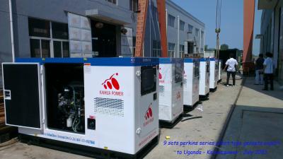 China Silent Type Diesel Generator Sets powered by Perkins engine for sale