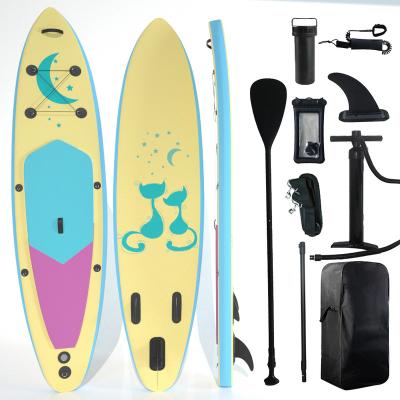 China 2022 YOJA/OEM Wholesale Cartoon Design CE Certificate Unisex Paddle Boards Inflatable Stand Up Paddle Board for sale