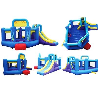 China Factory Hot Sale Outdoor Water Fun YOJA Inflatable Water Slide Jumping Bouncy Castle With Pool for sale