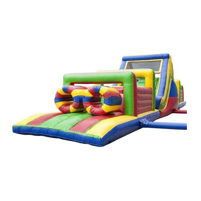 China Wholesale Eco-friendly Outdoor Playground Structure Slides Kids Amusement Park Inflatable Obstacle Course for sale