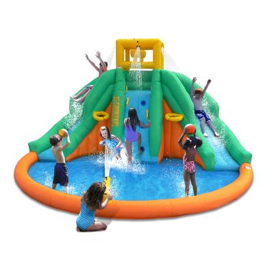 China 0.55mm PVC Tarpaulin Outdoor Inflatable Slides For Swimming Pool For Adult And Kids Customize Logo High Quality Good Price for sale