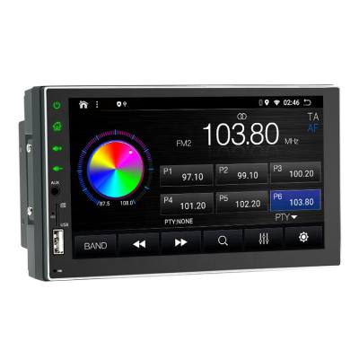 China High Quality 7Inch 1+16Gb CE FCC Rohs Certification 1024*600 Resolution Automotive Radio With Screen Navigation System 2 Din Car Audio for sale