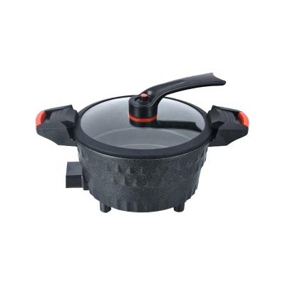 China Factory Supplier High Quality Smokeless Mini Self Cooking Electric Hot Pot Easily Cleaned Heating Hot Pot Without Stick Liner for sale