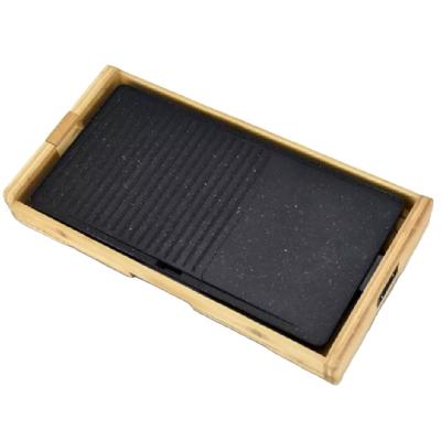 China Modern Smokeless Non-Stick Griddle Barbecue Grill For Restaurant Kitchen OEM Logo Power Outdoor Surface for sale