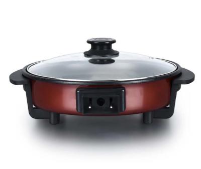 China Family BBQ 42cm Electric Stove Pizza Pan Indoor Electric Grill Smokelesselectric Grill for sale