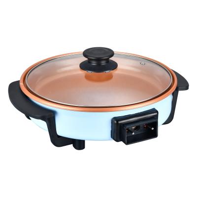 China Household New Products Special Sellers With Beautiful New Design Stylish Bright Colors Fry Pan Electric Pizza Pan for sale