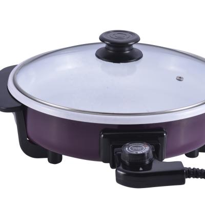 China Korean Style Easily Cleaned Easy To Clean Party Home Kitchen Cool Touch Handles Electric Grill 5rank Fast Heating Pizza Pan for sale