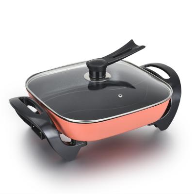 China Wholesale High Quality Electric Cooking Nonstick Outdoor Smokeless Hot Pot Easily Cleaned Electric Factory Hot Pot for sale