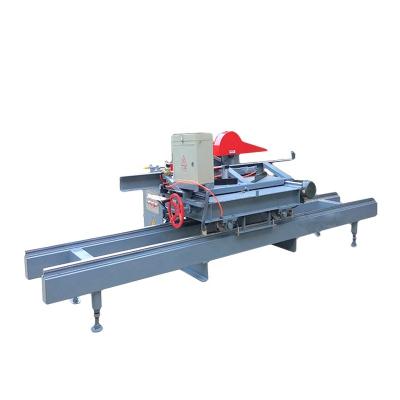 China Horizontal IF High Efficiency CNC Spindle Motorized Woodworking Push Timber Milling Log Round Sliding Table Saw Cutting Machine for sale