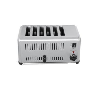 China Snack Factory Professional Unique Stainless Steel Pop Up Sandwich Bread Toaster Maker Automatic Commercial 6 Slice Toaster for sale