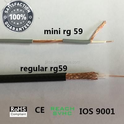 China CATV/CCTV SYSTEM Mini Coaxial Cable Thin Coax Cable Minisolid 75 Ohm IEC 603332 Mini Video Cable RG59 for sale