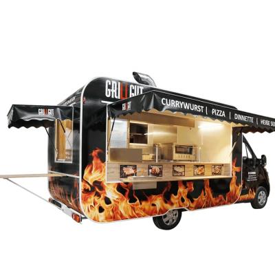 China Van Mobile Food Burger Trailer Portable Chinese BBQ Trailer Mobile Food Prices Coffee Trailer For Sale for sale