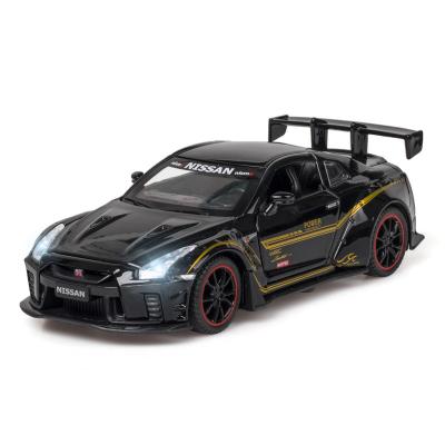 China Diecast Toy Simulation 1:32 Nissan GTR Alloy (Boxed) Sports Ornament Model Children's Toy Car Die-Casting Gift for sale