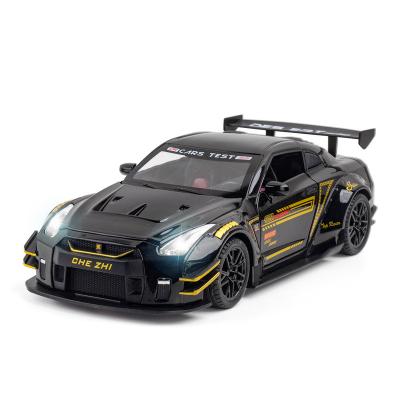 China Diecast Toy Simulation 1:24 Nissan GTR Alloy (Boxed) Sports Ornament Model Children's Toy Car Die-Casting Gift for sale