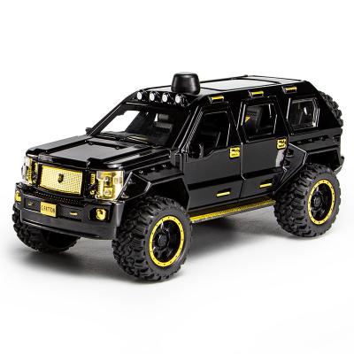 China Diecast Toy 1/24 Diecast Simulation George Military Tanks Acousto-optic Return Force Patton SUV Model Off-Road Children's Toy for sale