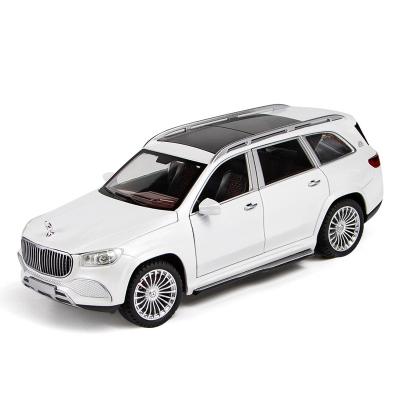 China Maybach gls600 1:24 simulation alloy automobile die-casting toy collection die-cast models children's toy gift (boxed bracket) for sale