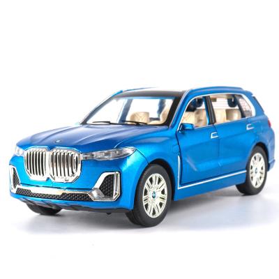 China 1:24 BMW x7suv Model Die-Cast Toy Metal Acousto-Optic Door Opening Model Ornament Gift Collection (Boxed) for sale