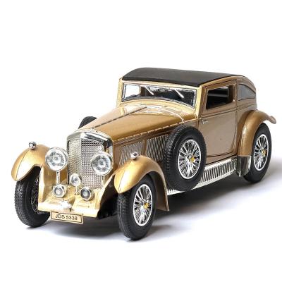 China Acousto-optic Diecast Vintage Model Car Decoration Vintage Model Collectible Toy OEM (Boxed) 8L Classic Old Car Return Gift for sale