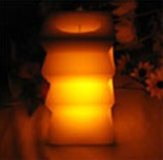 China 100% paraffin LED unscented craft pillar candle with printed box for sale