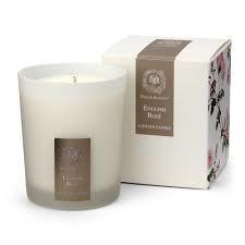 China 100% soy wax scented & forest glass candle with printing label and packed into gift box for sale